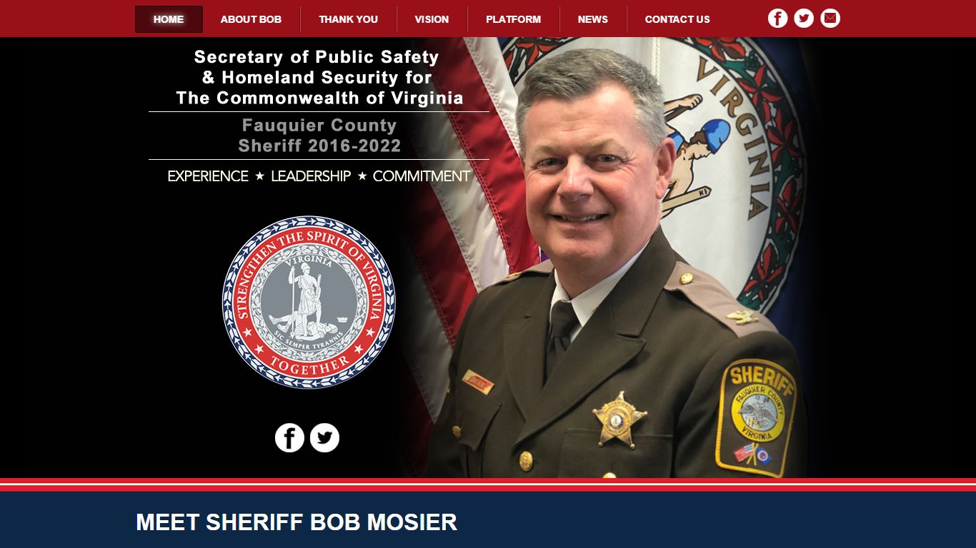 Bob Mosier for Sheriff - Meet Sheriff Bob Mosier